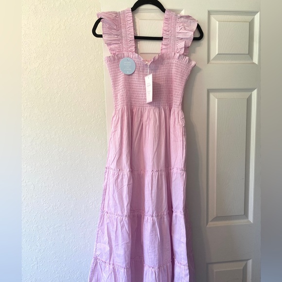 NWT Hill House Ellie Nap Dress Pink Gingham re-edition - Picture 2 of 3